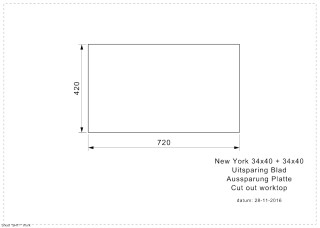 New York 34x40 34x40 Inset Cut Out
