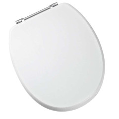 Sherwood Seat With Chrome Hinges - White Ash