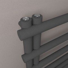 Marlow E-Style 1750 x 600mm Towel Rail - Matt Anthracite